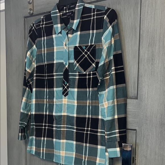 Women’s Patagonia Plaid Button Down Shirt Sz Small - Picture 3 of 7